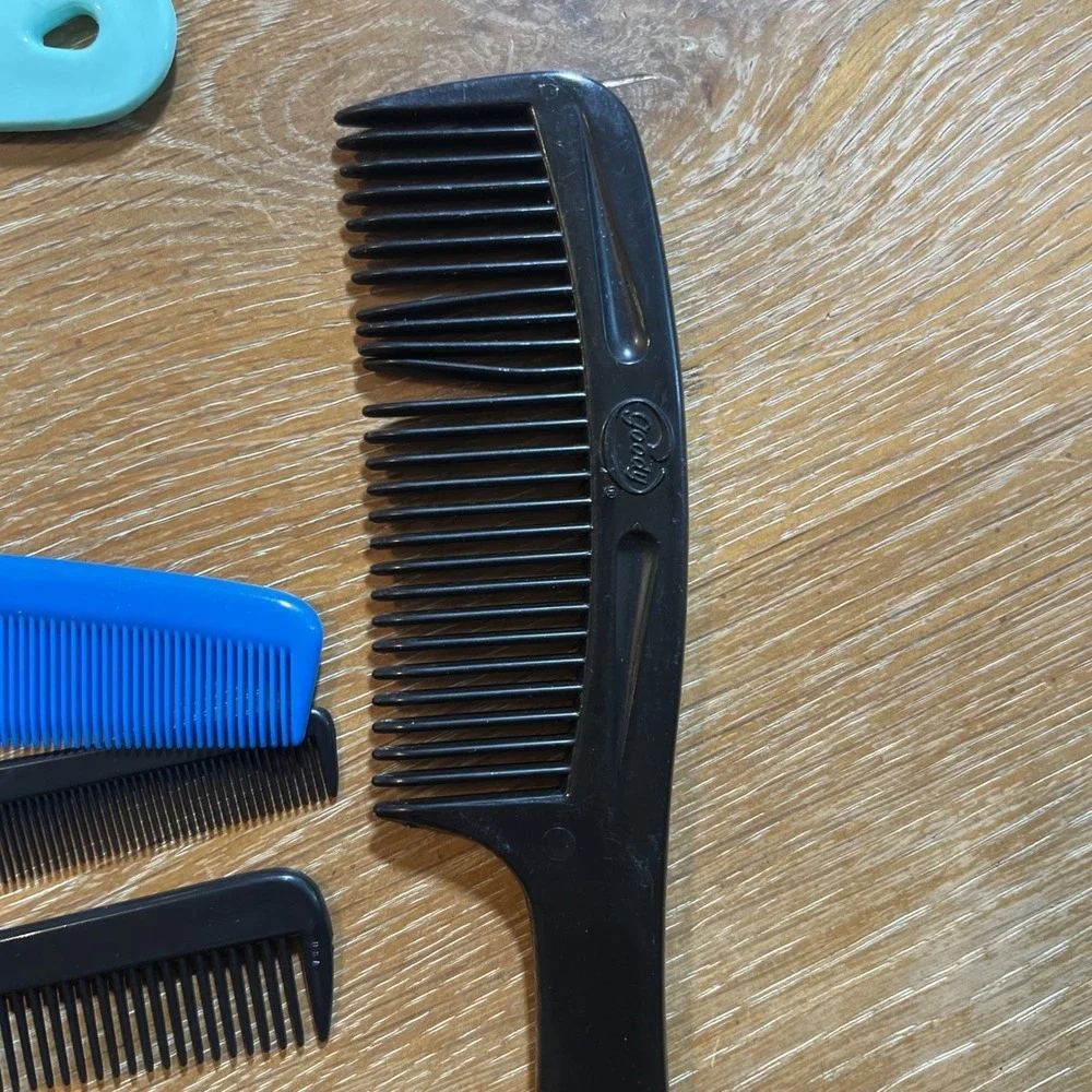 Lot of 10 Vintage Combs Hair Care‎ Unbreakable USA Goody